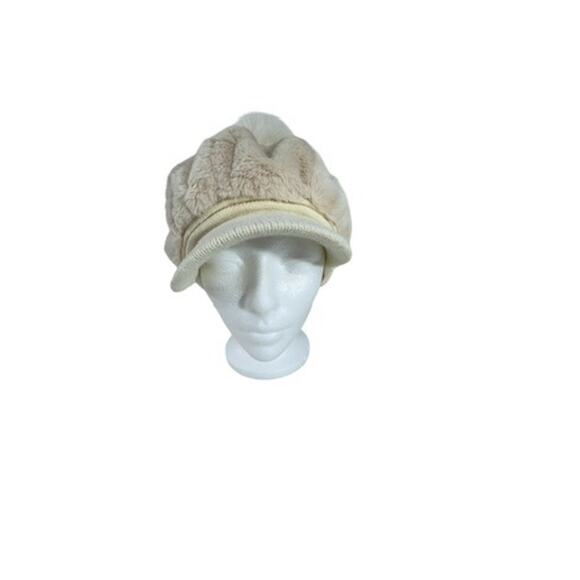 "GIRLSPEAK" Fuzzy Extra Soft Girls Hat OS Lined Interior Small Rim Winter Warm - Picture 2 of 5